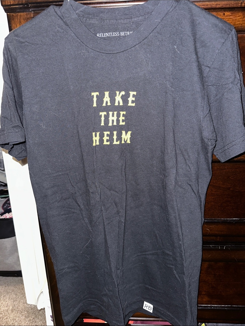 Relentless Betrayal 'Take The Helm' Black Graphic Tee